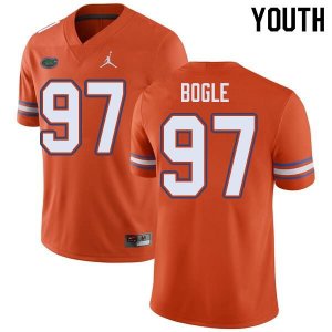 Youth Florida Gators #97 Khris Bogle NCAA Jordan Brand Orange Authentic Stitched College Football Jersey OZF2162SP